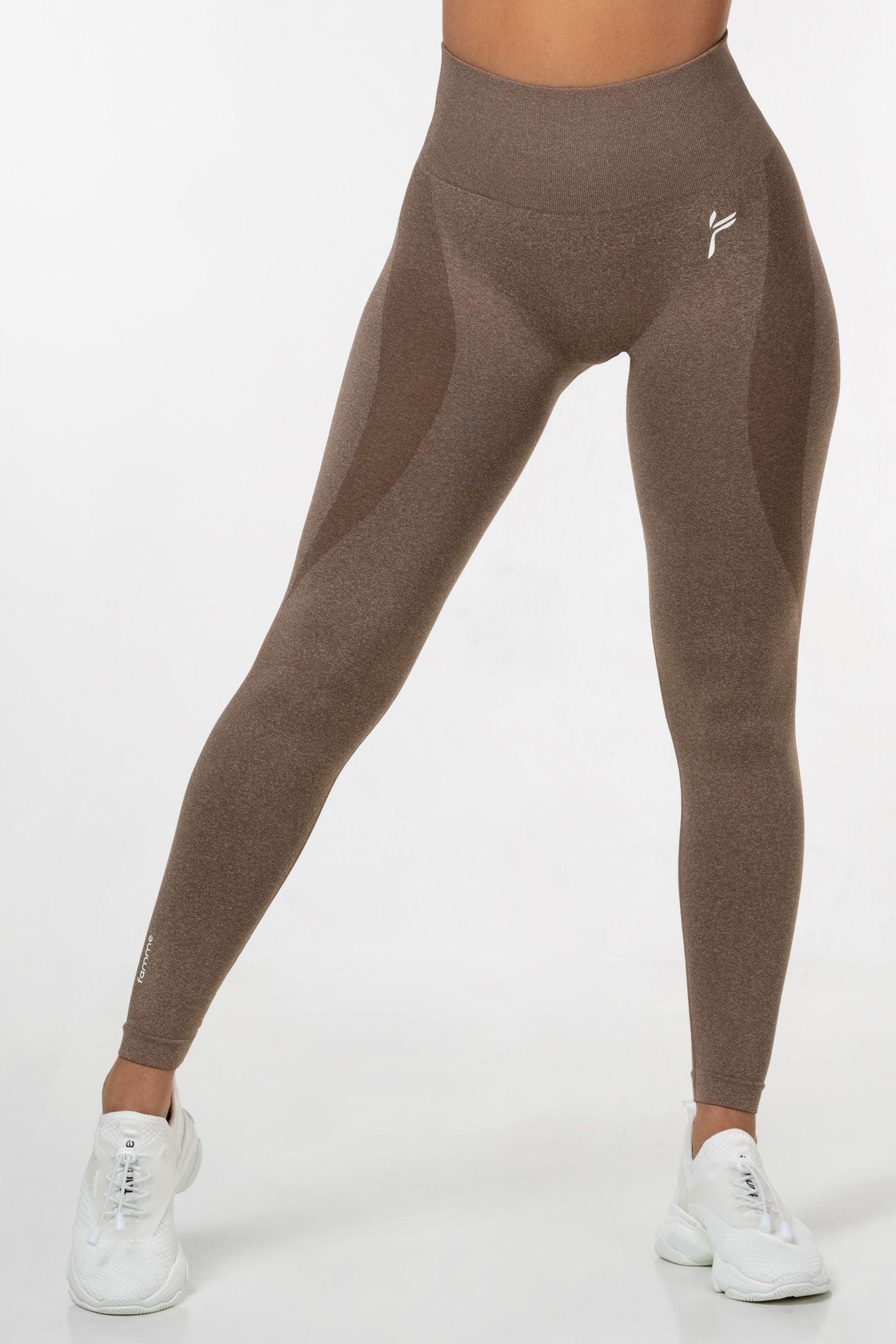 Brown Motion Leggings - for dame - Famme - Leggings